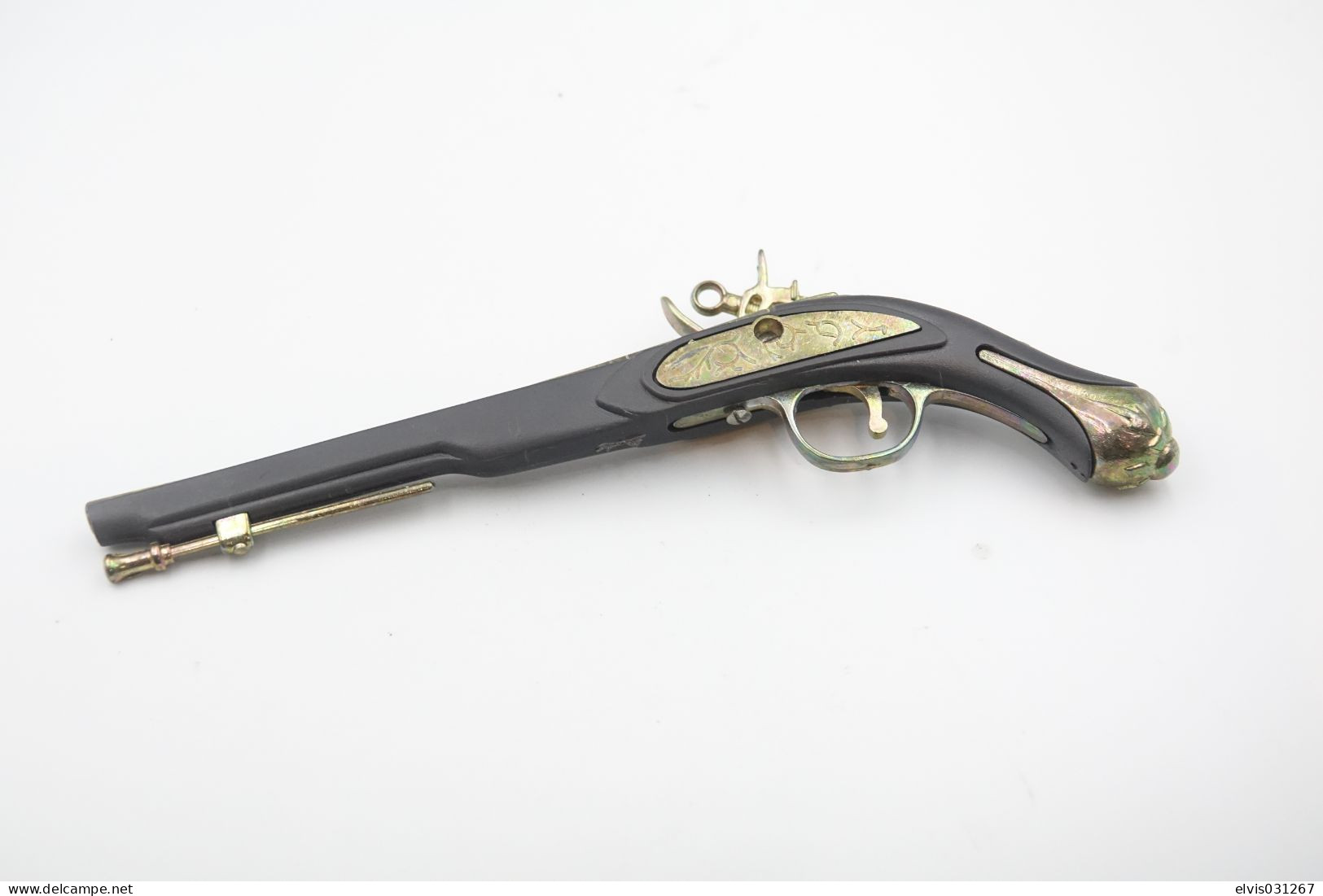 Vintage TOY GUN : TRUENO REDONDO 1784 MIQUELOT 1800 - L=18cm - 19**s - Keywords : Cap - Cork Gun - Rifle - Pistol - Armes Neutralisées