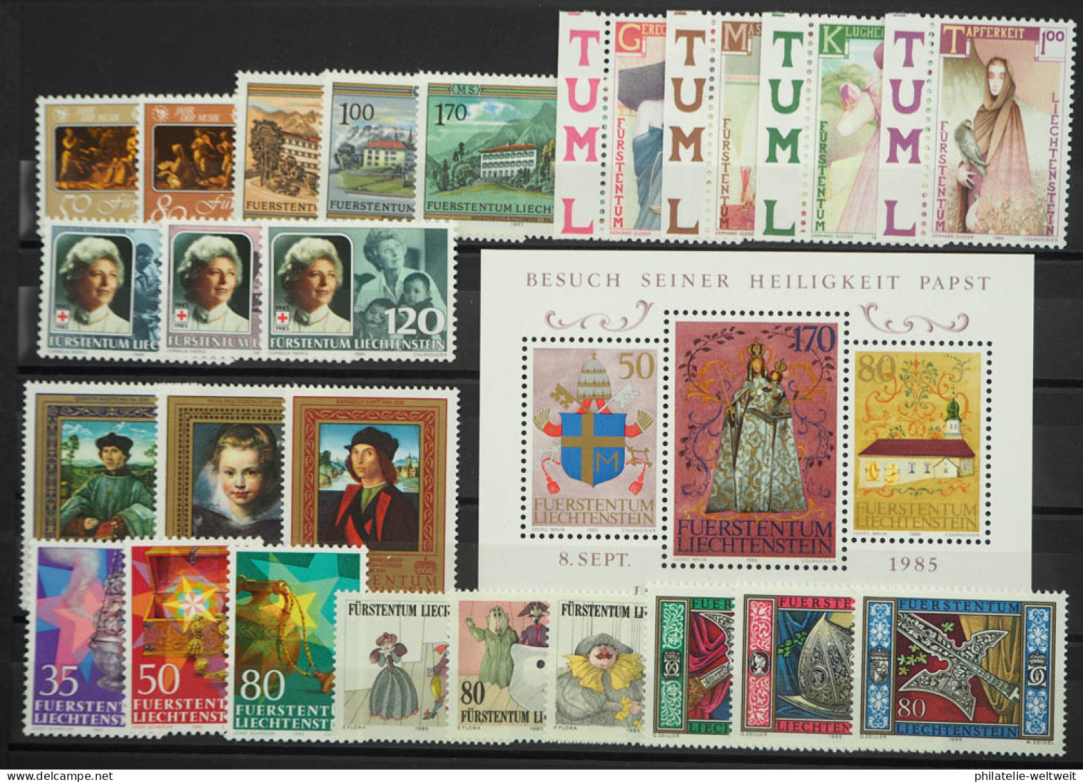 1985 Liechtenstein; Jahrgang In Den HN Komplett, Postfrisch/MNH, ME 38,- - Other & Unclassified