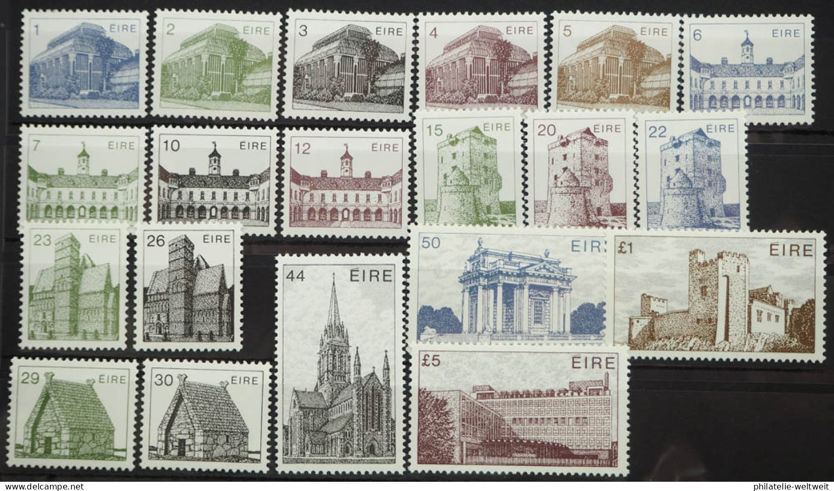 19852 Irland; Freimarkenserie Architektur, Postfrisch/MNH, MiNr. 484/03, ME 36,- - Andere & Zonder Classificatie