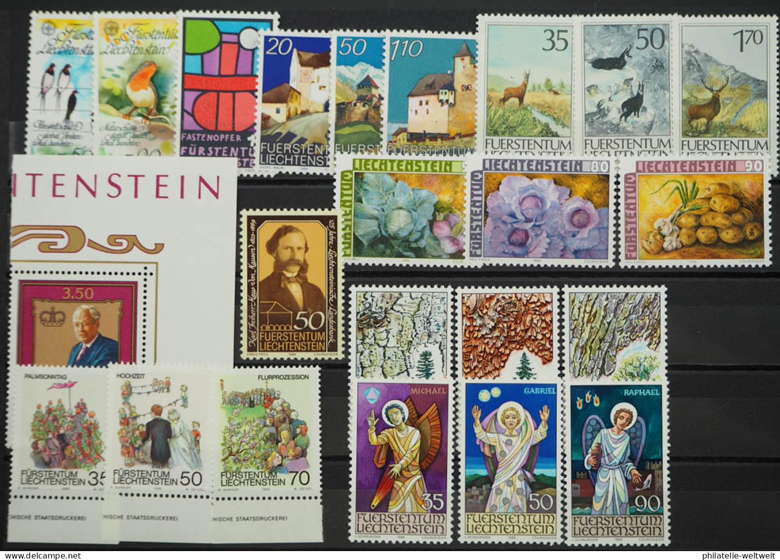 1986 Liechtenstein; Jahrgang In Den HN Komplett, Postfrisch/MNH, ME 33,- - Otros & Sin Clasificación