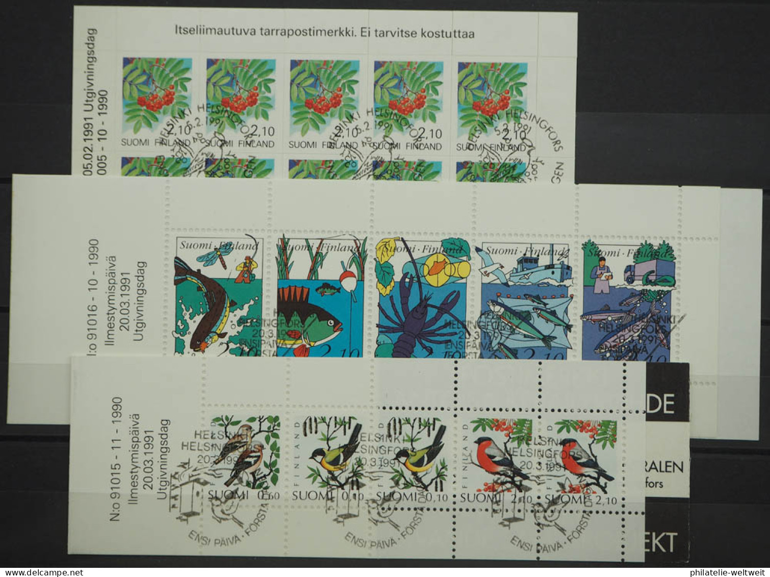 1991 Finnland; Jg. In Den HN Kpl. Mit Folienblatt 1129, MH 27/28, Gest., ME 34,- - Sonstige & Ohne Zuordnung