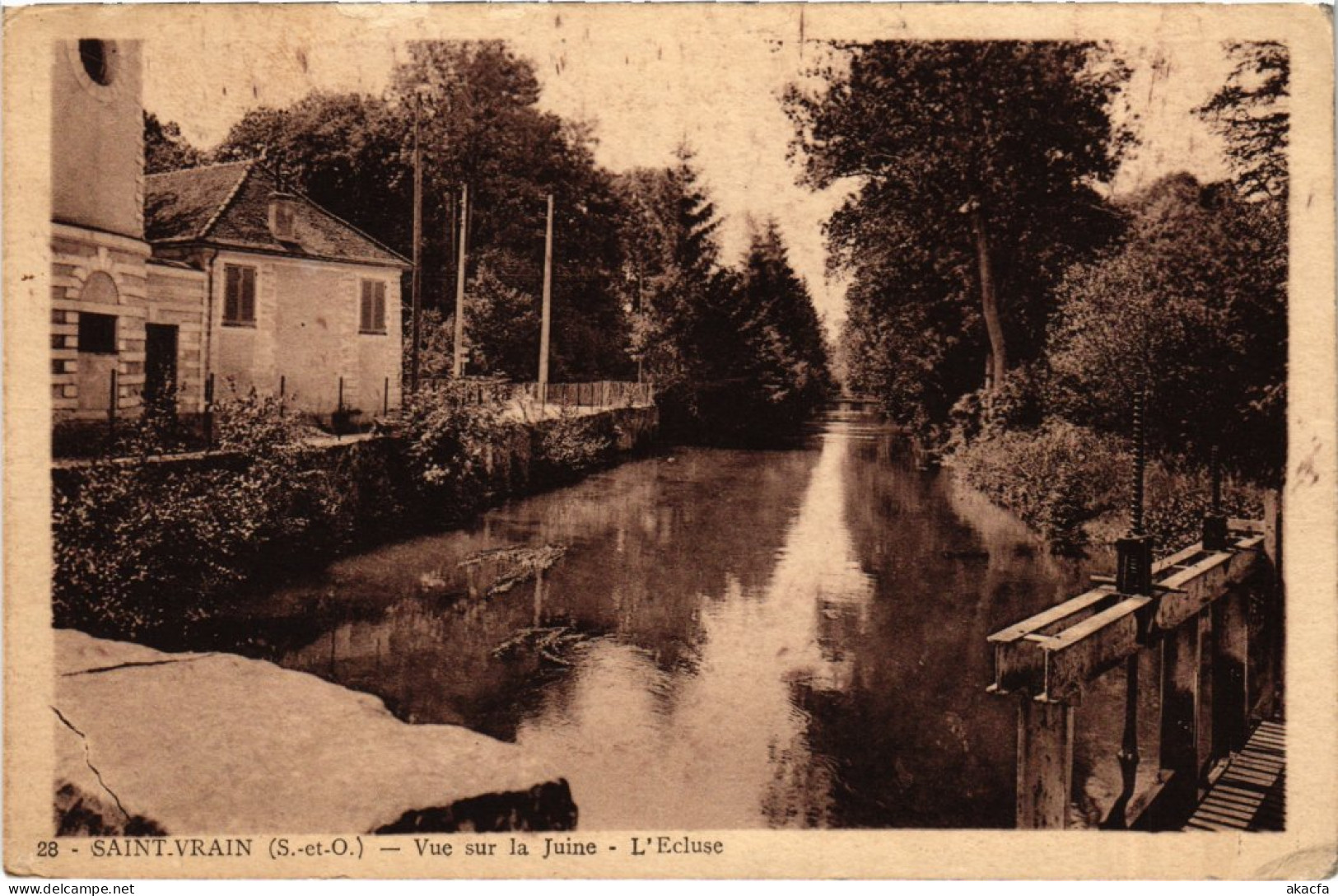 CPA Saint-Vrain Vue Sur La Juine L'Ecluse FRANCE (1370642) - Saint Vrain