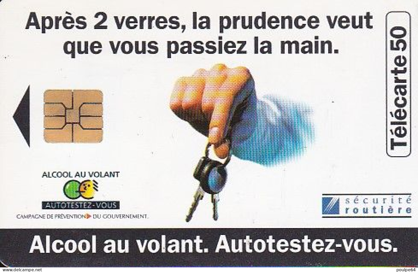 F683A 09/1996 - SÉCURITÉ ROUTIÈRE " Alcool Au Volant " - 50 SO3 - 1996