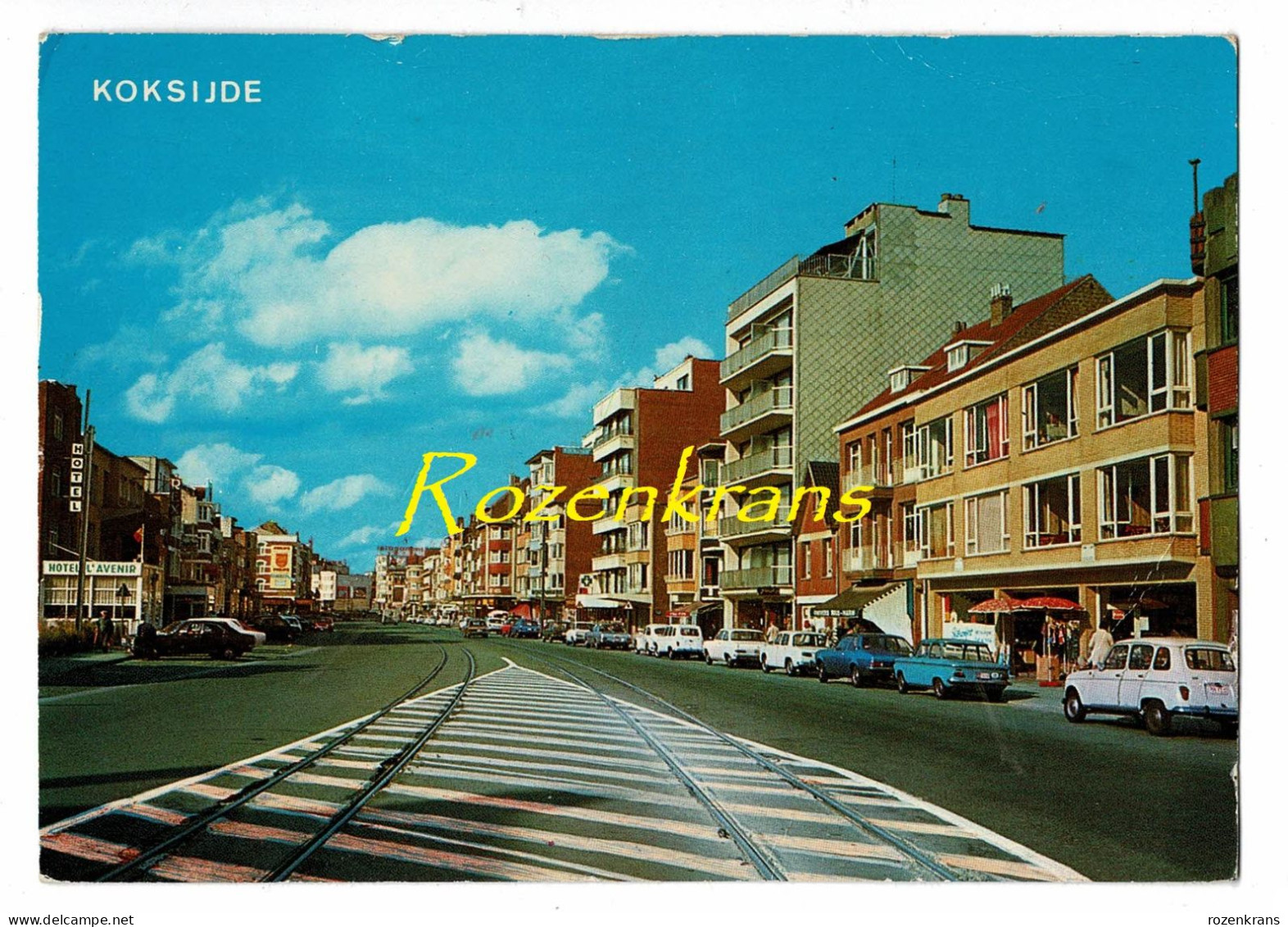 Koksijde Coxyde Koninklijke Baan Hotel L'Avenir Voiture Car Auto Retro Vintage Renault 4 NSU Typ 110 1000 - Koksijde