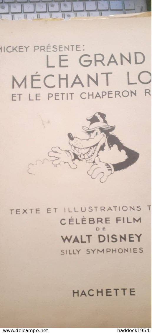 Le Grand Méchant Loup Et Le Petit Chaperon Rouge WALT DISNEY Hachette 1950 - Disney