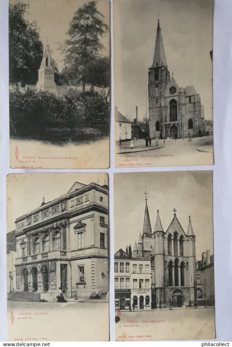 Tournai  // 7x Verschillende - Diff. A. Sugg Kaarten Ca 1899 Vlekkig - Tournai