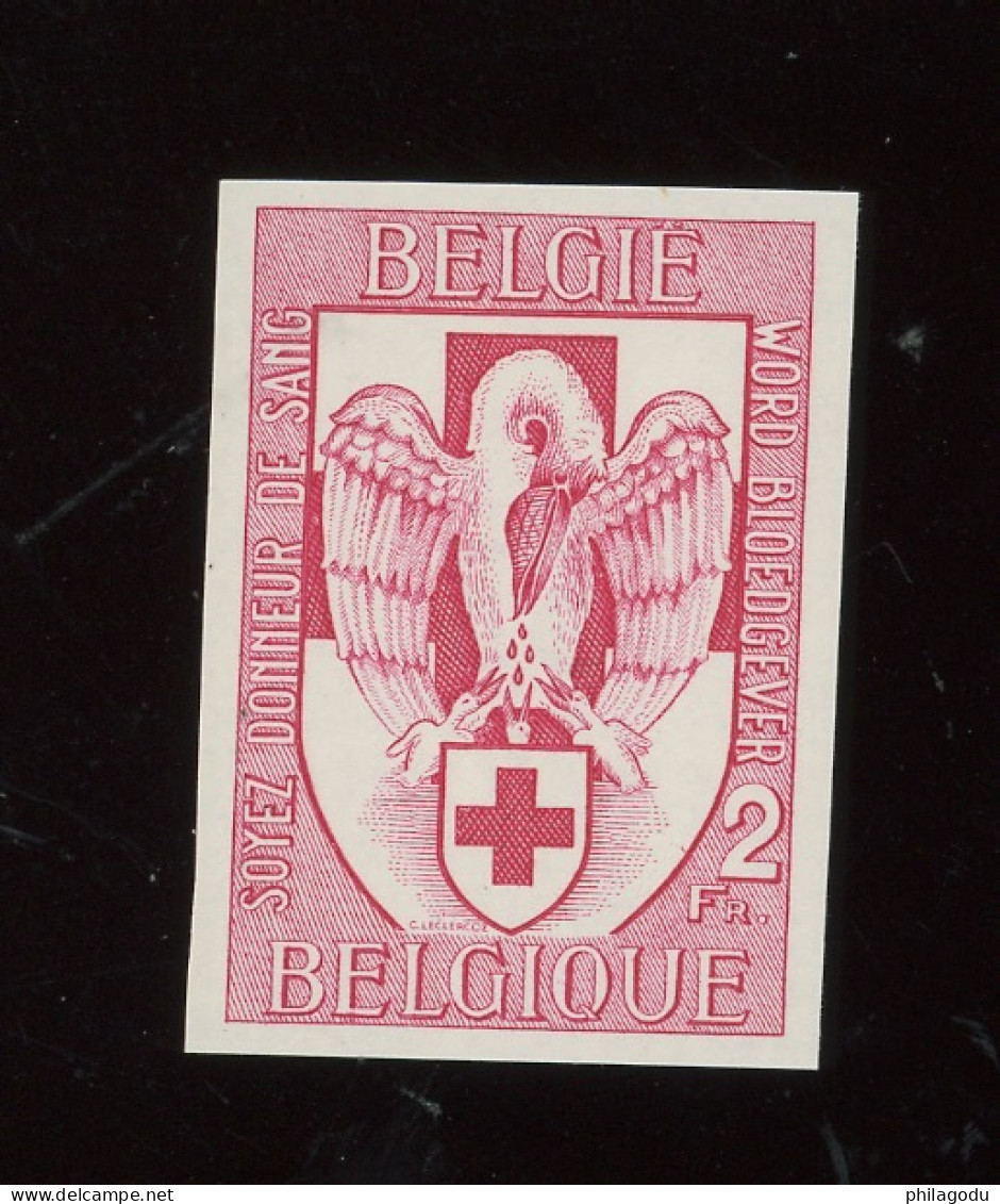 986 Croix Rouge Rode Kruis  N° 53 Au Verso. (tirage 210 Ex.) Pélican Oiseau Vogel Bird Ucelli - 1941-1960