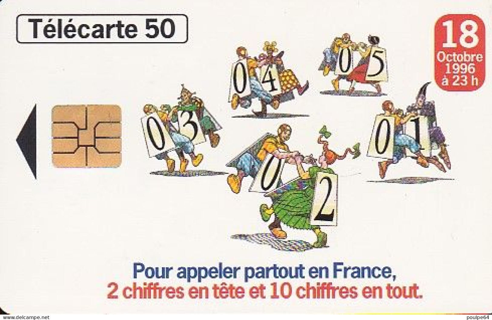 F686 08/1996 - LA RONDE DES 2 CHIFFRES - 50 SO3 - (verso : N° Deux Lignes - 2 ème Ligne  Vers La Droite) - 1996