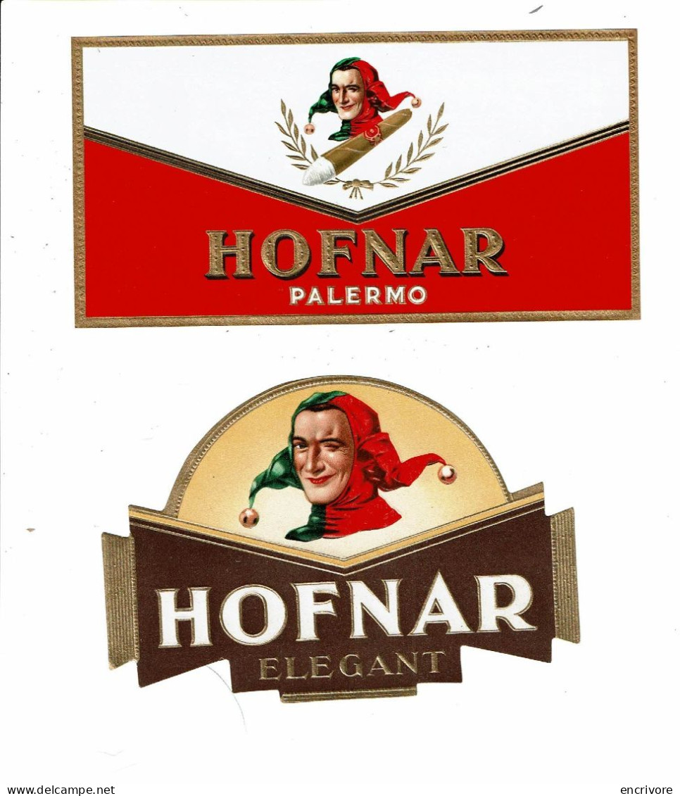 2 étiquette Cigares HOFNAR Palermo Elegant Tabac - Labels