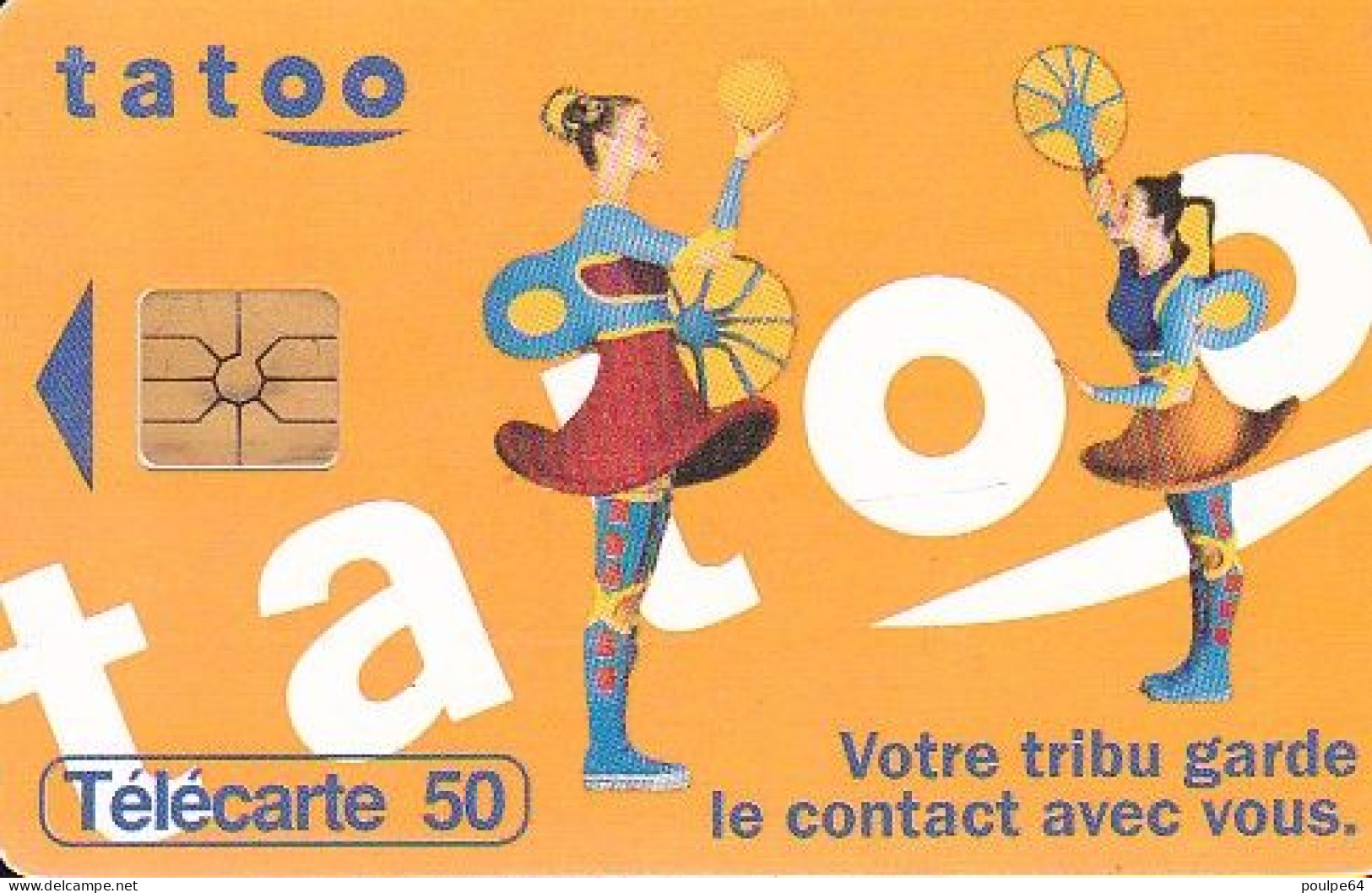 F690 09/1996 - TATOO - 50 GEM1A - (verso : N° B+6+A+6 Chiffres Deux Lignes) - 1996