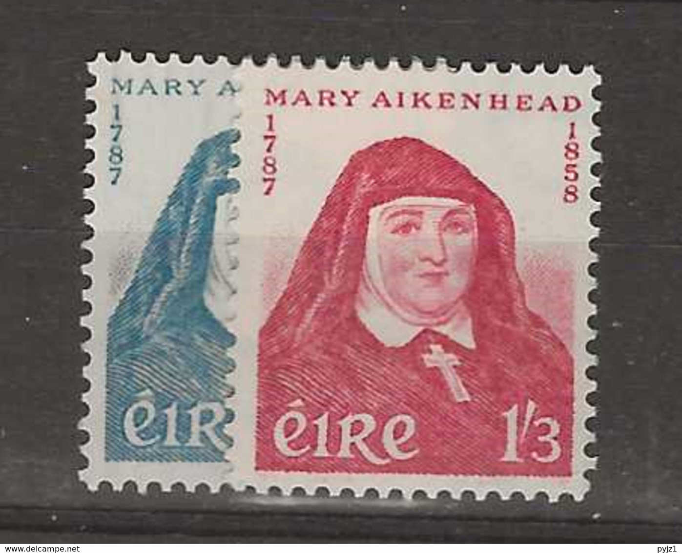 1958 MNH Ireland Mi 138-39 Postfris** - Unused Stamps