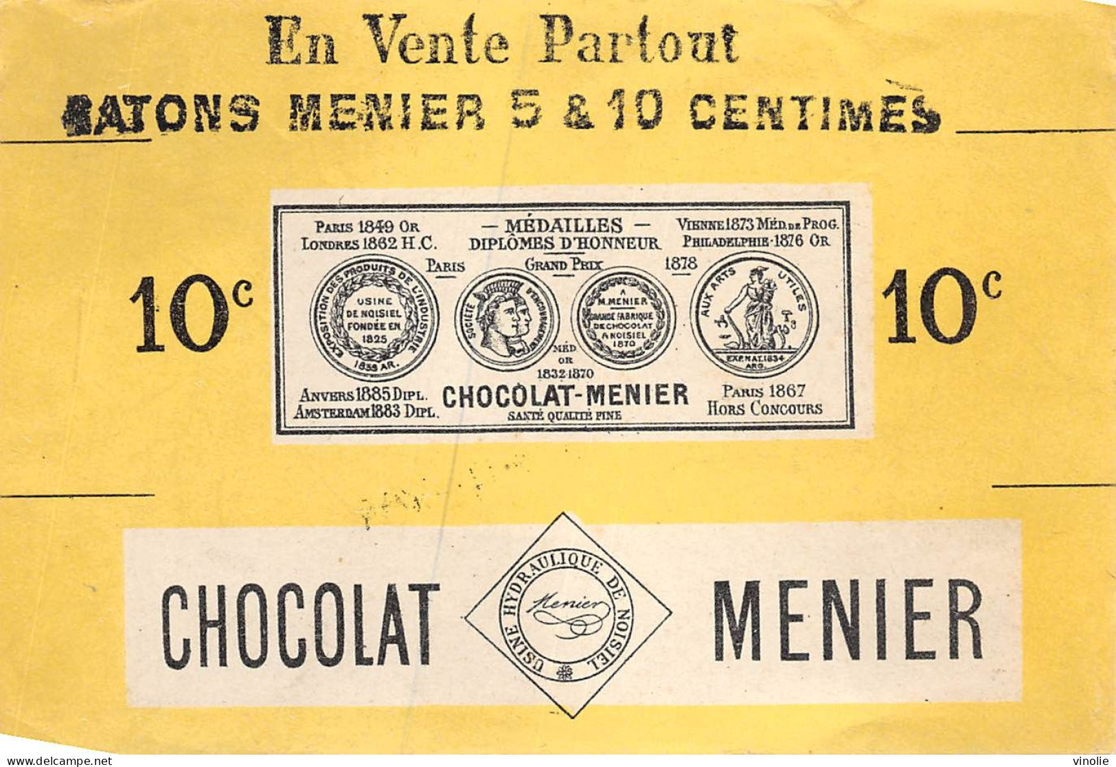 PIE-23-FRP-AR-5796 : PAPIER DU CHOCOLAT MENIER - Menier