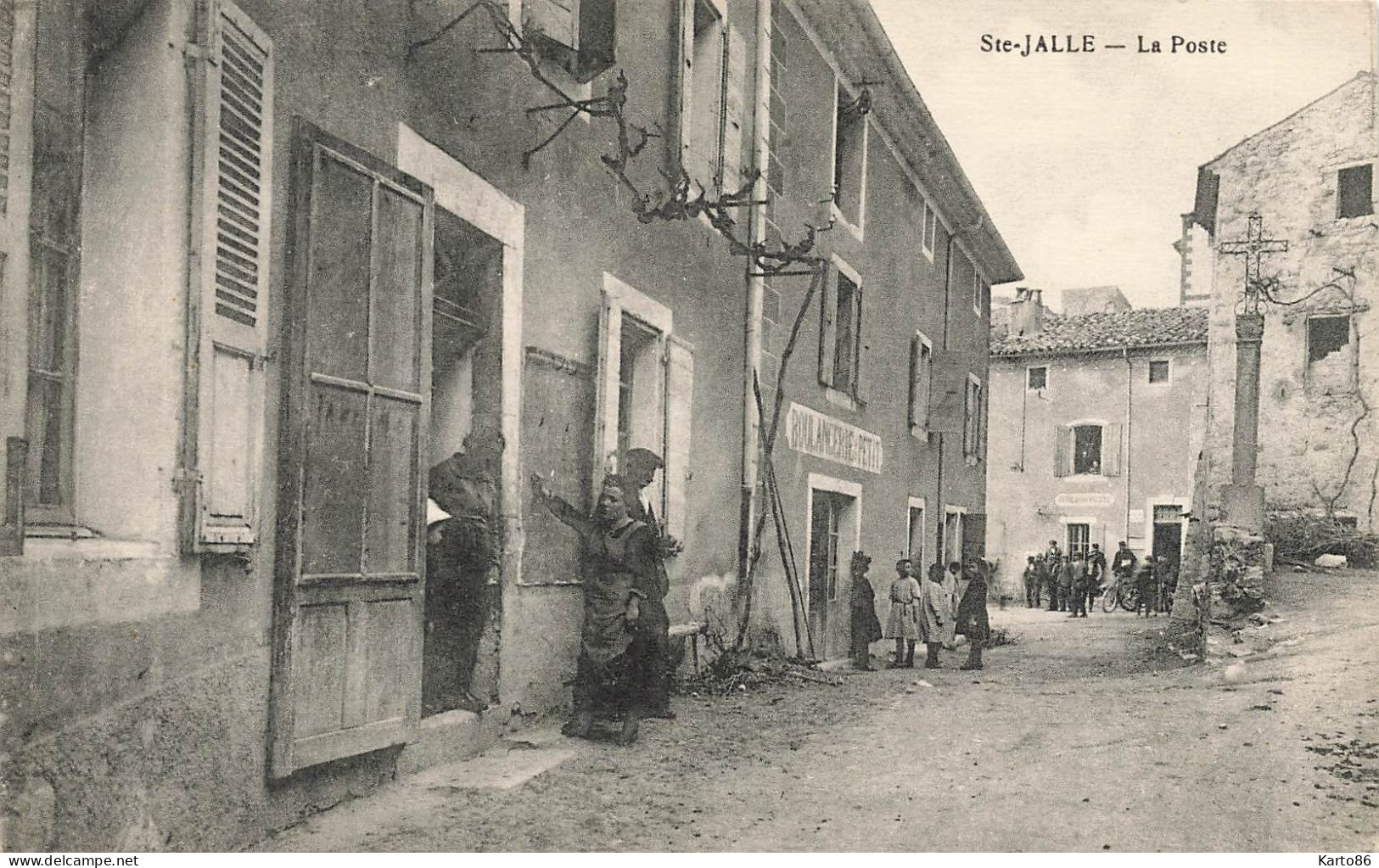 St Jalle * Rue Et La Poste Du Village * Boulangerie PETIT * Villageois - Sainte-Jalle