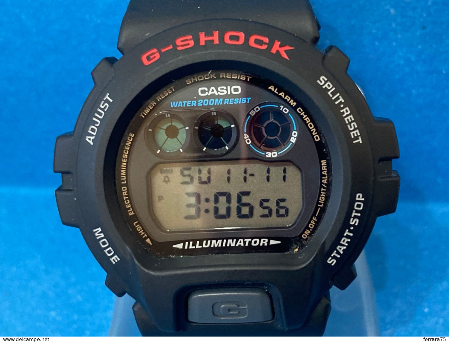 OROLOGIO CASIO G-SHOCK DW-6900 ST 3230 ILLUMINATOR FUNZIONANTE SENZA SCATOLA. - Orologi Da Polso