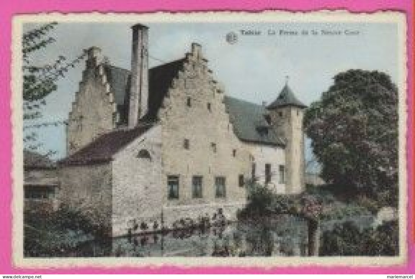 BELGIQUE - TUBIZE - LA FERME DE LA NEUVE COUR - CPM Dentelée Colorisée Petit Format - Tubize