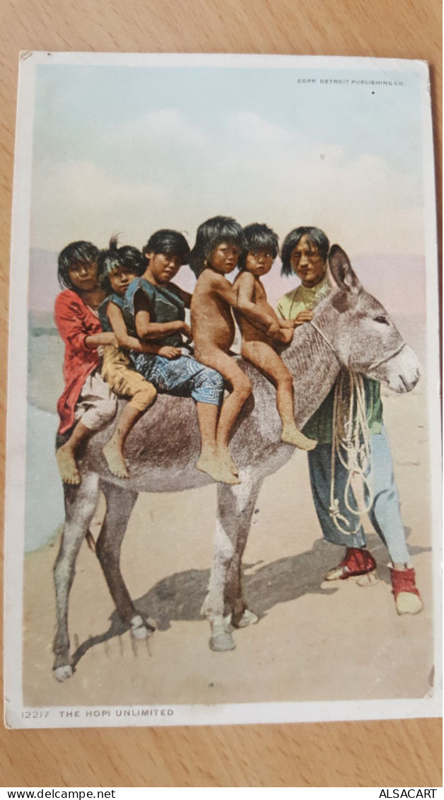 Amerique Du Sud , Cinq Enfants Sur Un âne - Autres & Non Classés