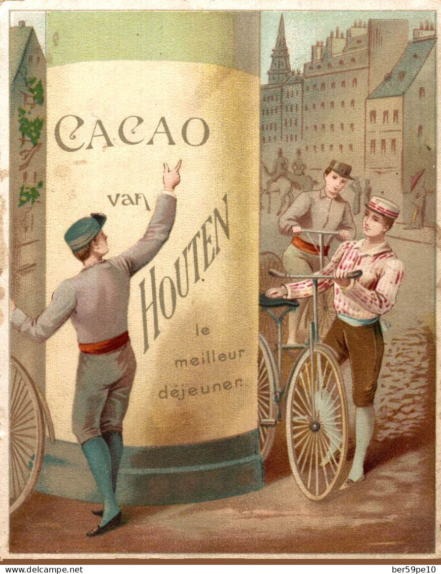 CHROMO CACAO VAN HOUTEN A SWEESP HOLLANDE A BICYCLETTES - Van Houten