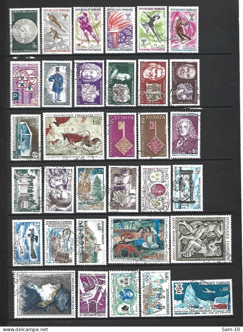 Année 1968 De France Oblitéré N 1542 / 1581 Année Complète - 1960-1969