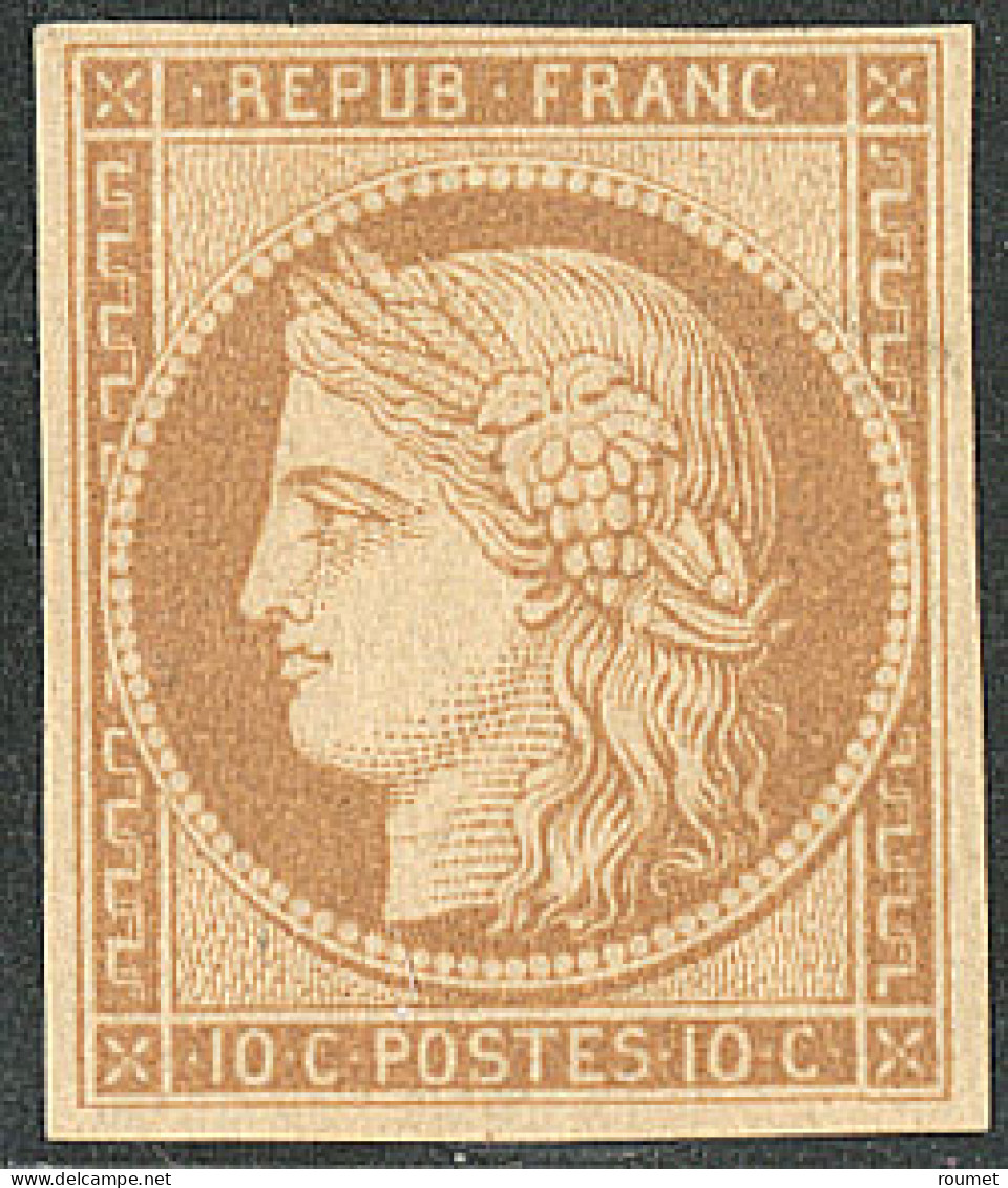 * No 1, Bistre-jaune, Nuance Foncée, Très Frais. - TB. - RR - 1849-1850 Ceres