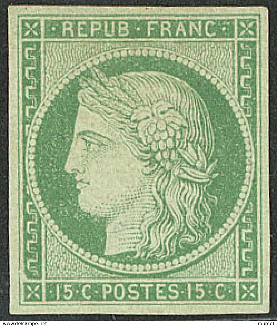 * No 2, Vert, Superbe. - RRR - 1849-1850 Cérès