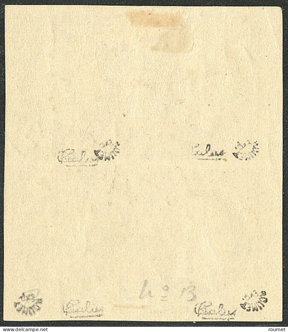 * No 13B, Brun-clair, Type II, Bloc De Quatre Petit Bdf, Très Frais. - TB. - R - 1853-1860 Napoleon III