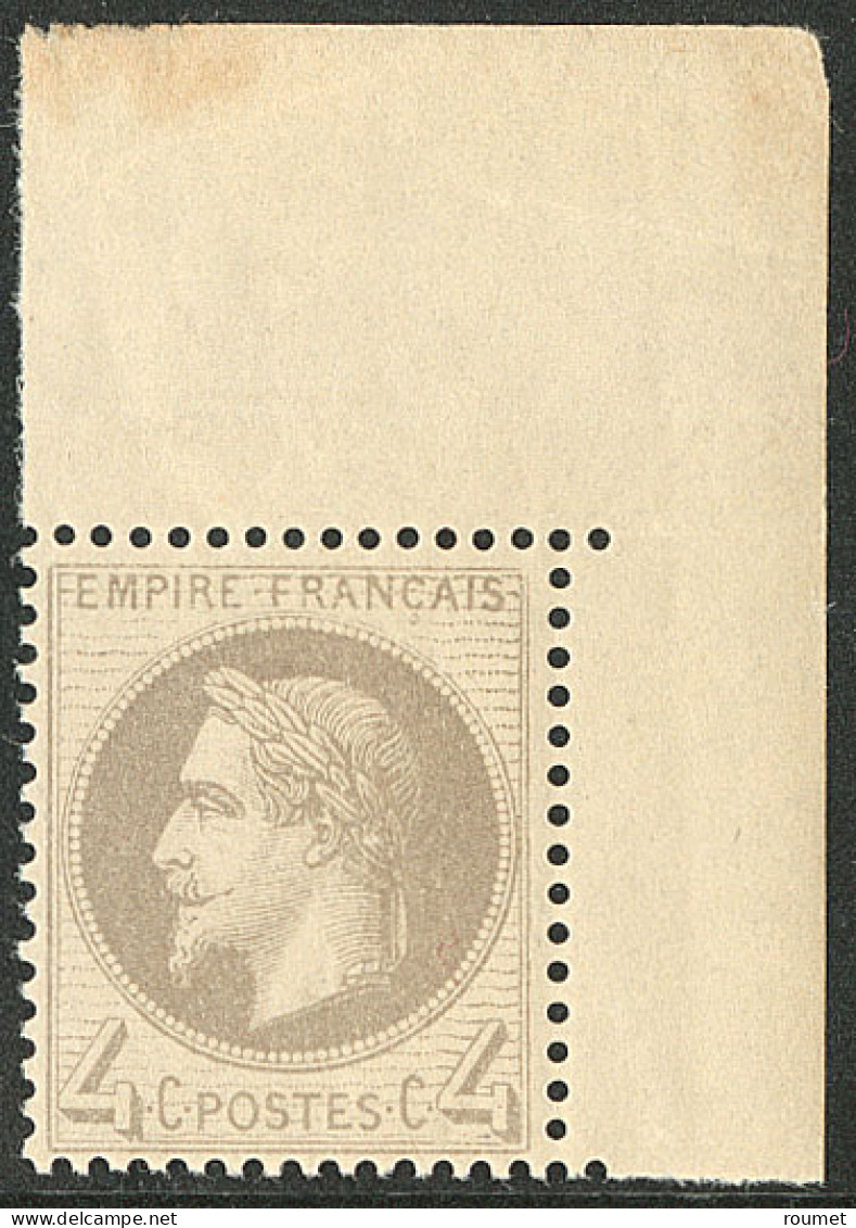 ** No 27B, Gris Type II, Cdf, Très Frais. - TB - 1863-1870 Napoleone III Con Gli Allori