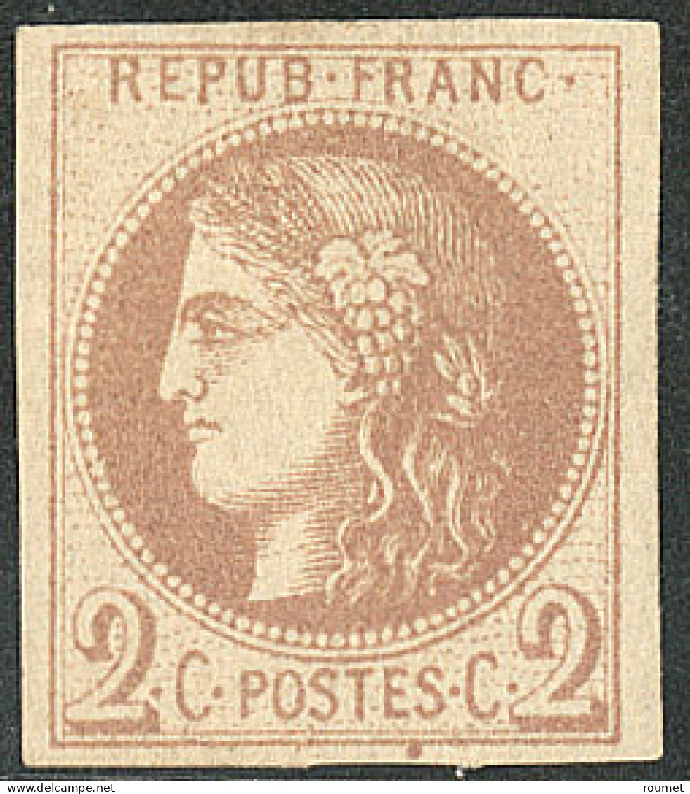 (*) Report I. No 40A. - TB - 1870 Bordeaux Printing