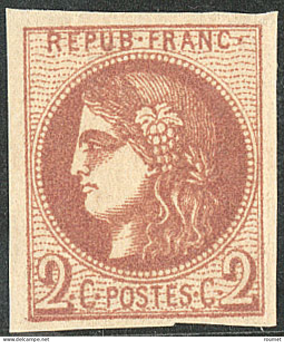 * No 40Bb, Marron, Très Frais. - TB. - R - 1870 Bordeaux Printing