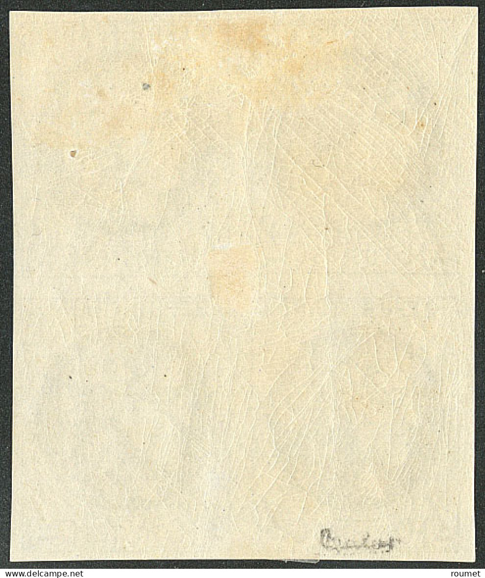 * No 41Bc, Gris-noir, Bloc De Quatre, Très Jolie Pièce. - TB. - RR - 1870 Bordeaux Printing