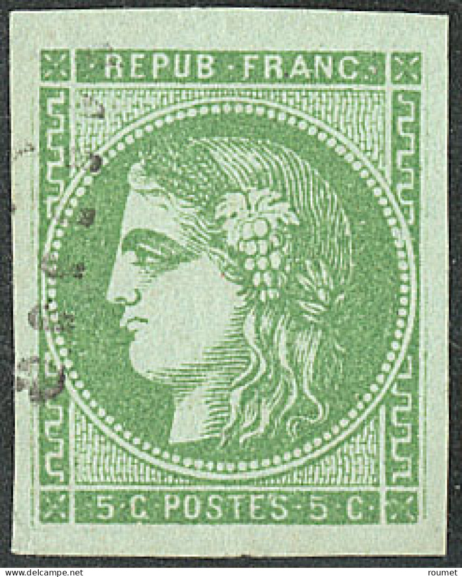 No 42Ba, Vert-jaune Foncé, Ex Choisi. - TB - 1870 Ausgabe Bordeaux