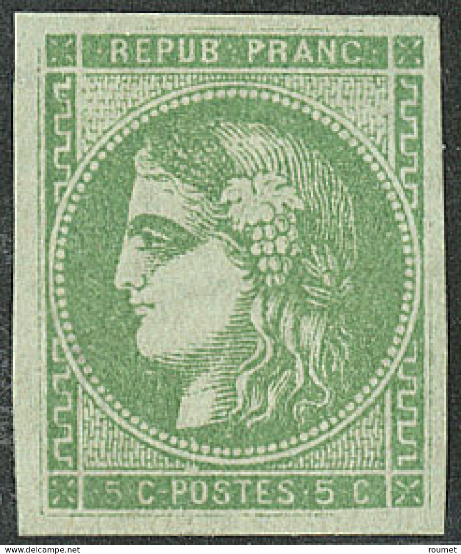 * No 42Bc, Vert-gris, Avec Variété "PRANC", Quasiment **, Superbe. - R - 1870 Emission De Bordeaux