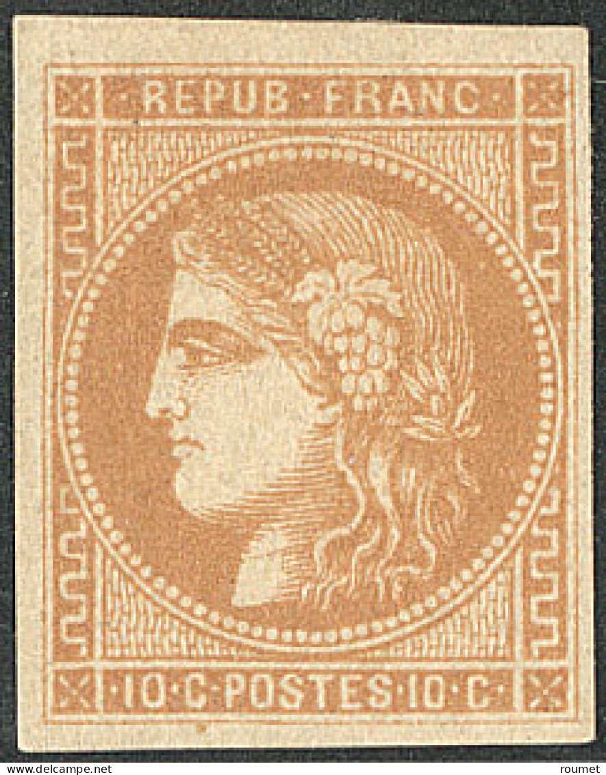 * No 43Ac, Bistre Foncé, Très Frais. - TB. - R - 1870 Bordeaux Printing