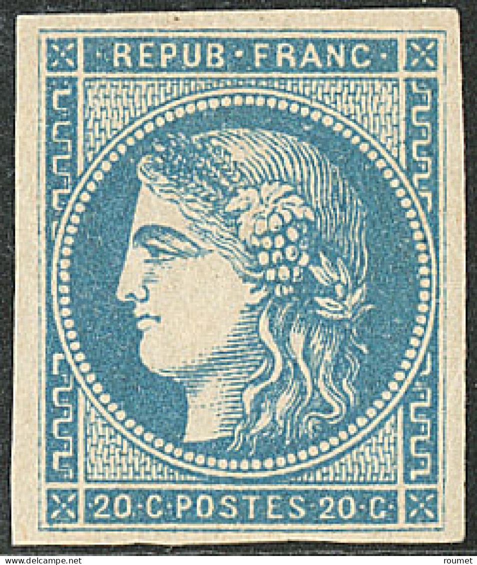 * No 45B, Bleu Report II, Jolie Pièce. - TB. - R - 1870 Emission De Bordeaux