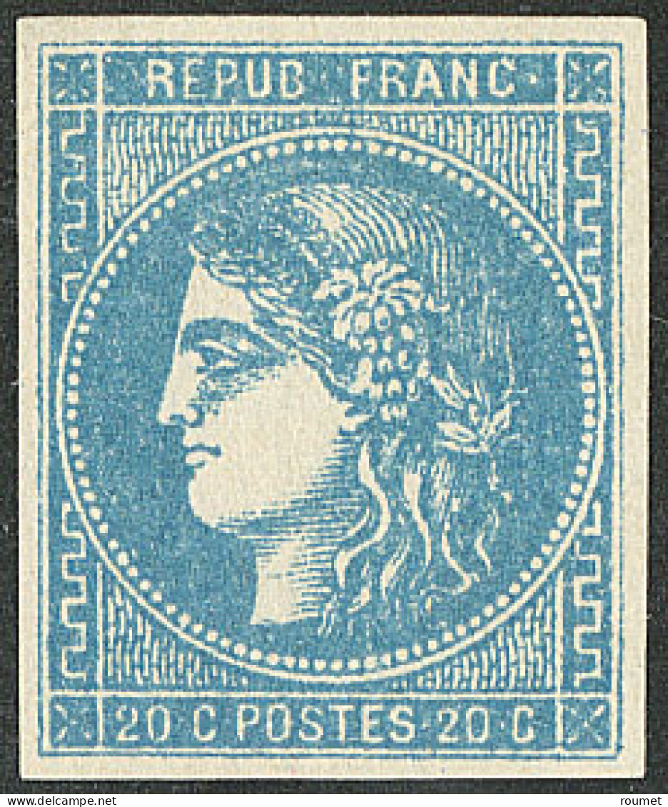 * No 46A, Bleu Report I, Jolie Pièce. - TB. - R - 1870 Emissione Di Bordeaux