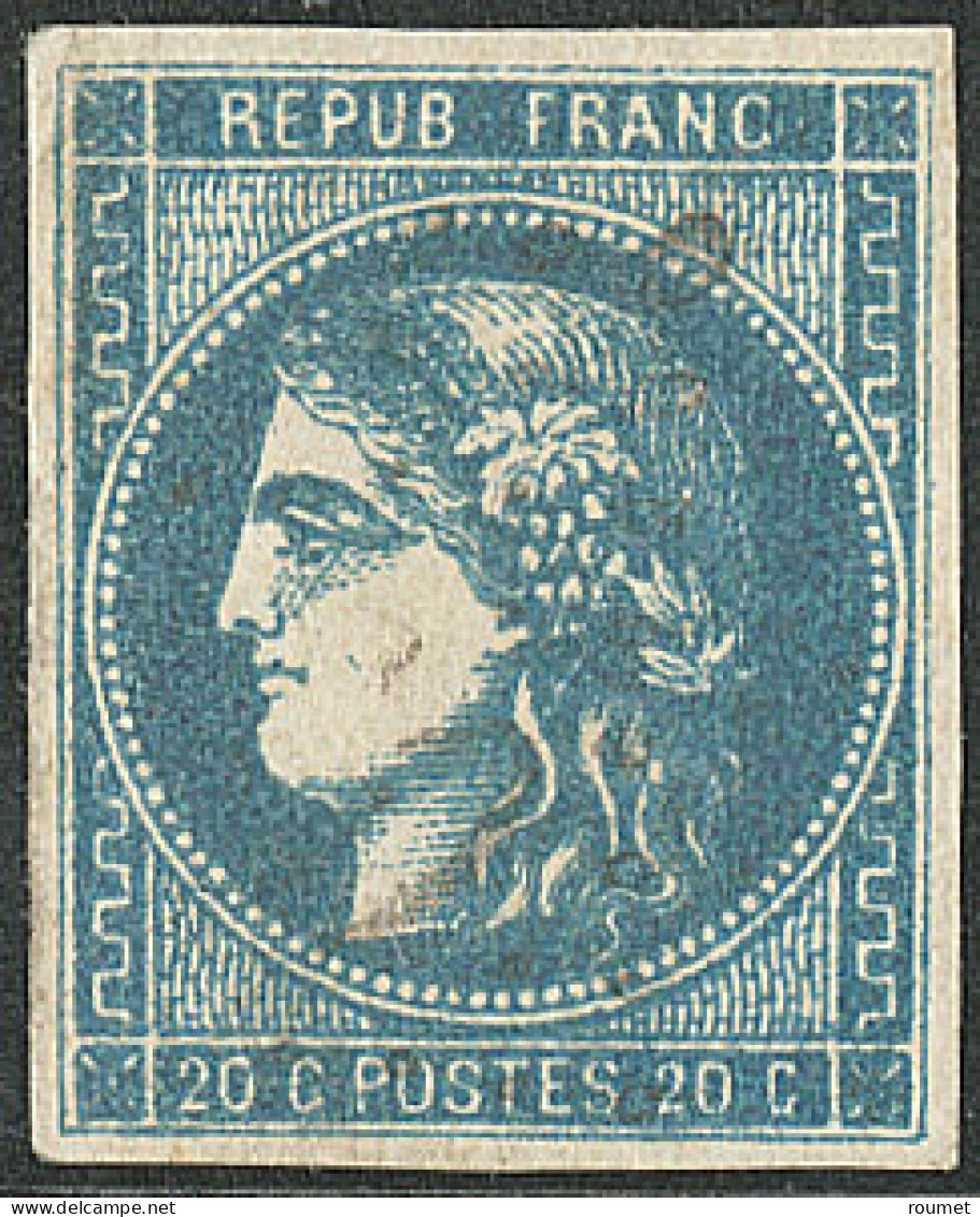 No 46A, Nuance "bleu Acier". - TB - 1870 Ausgabe Bordeaux