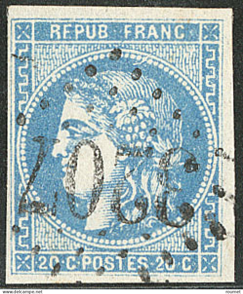 No 46Ad, Outremer, Obl Gc 3207. - TB - 1870 Bordeaux Printing