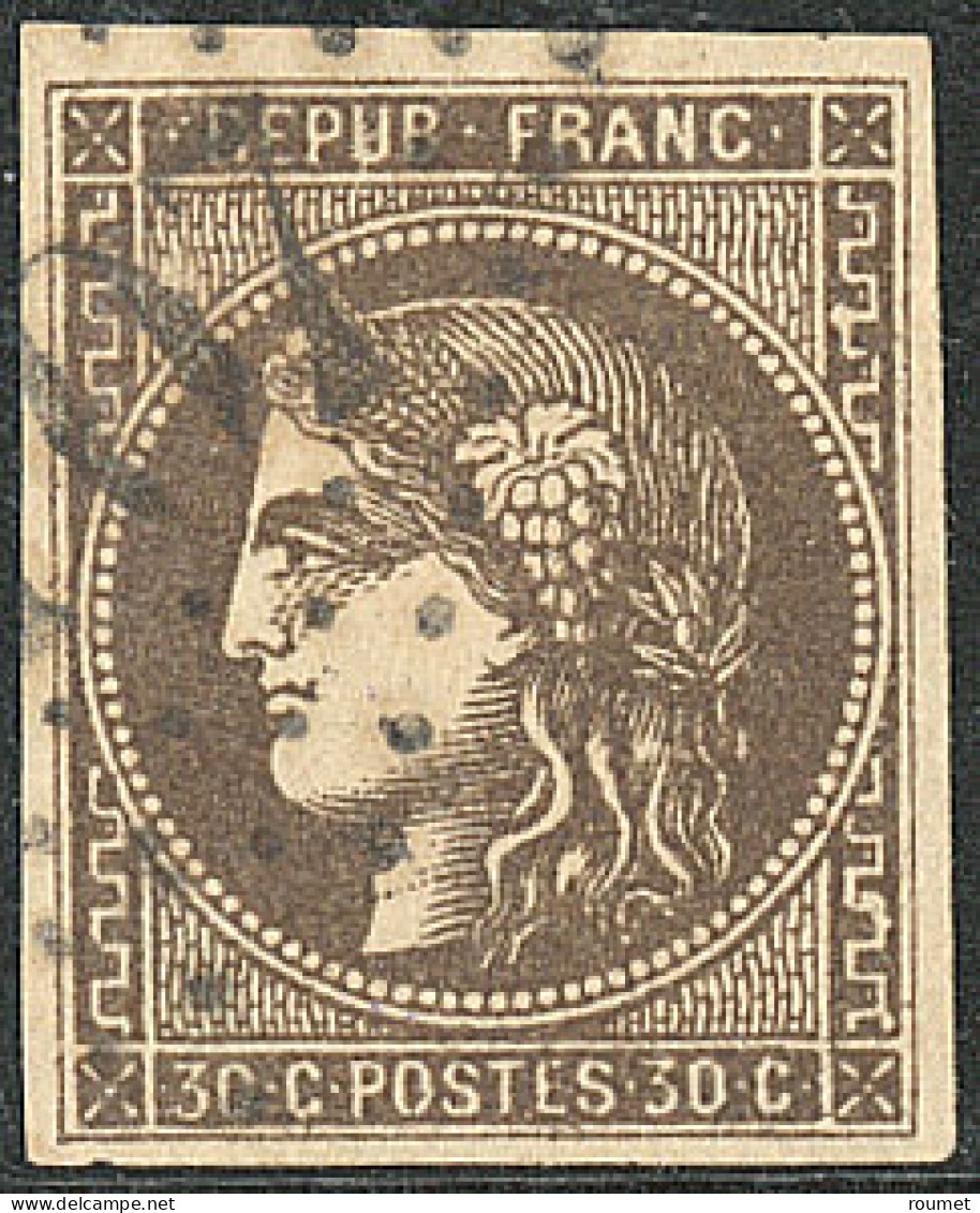 No 47b, Brun-noir, Très Frais. - TB. - R - 1870 Emisión De Bordeaux