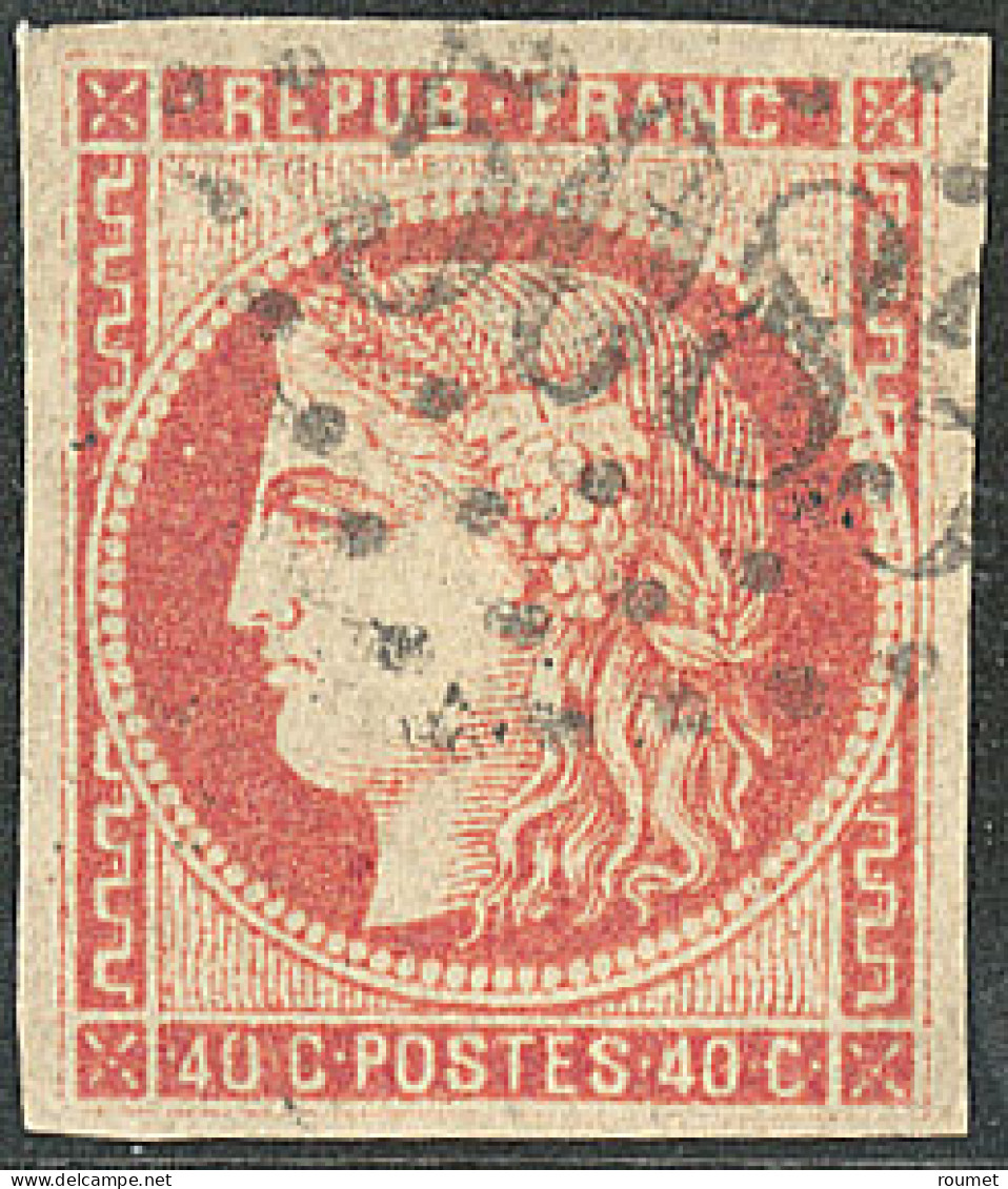 No 48d, Rouge-sang, Obl Gc 5083. - TB - 1870 Emissione Di Bordeaux