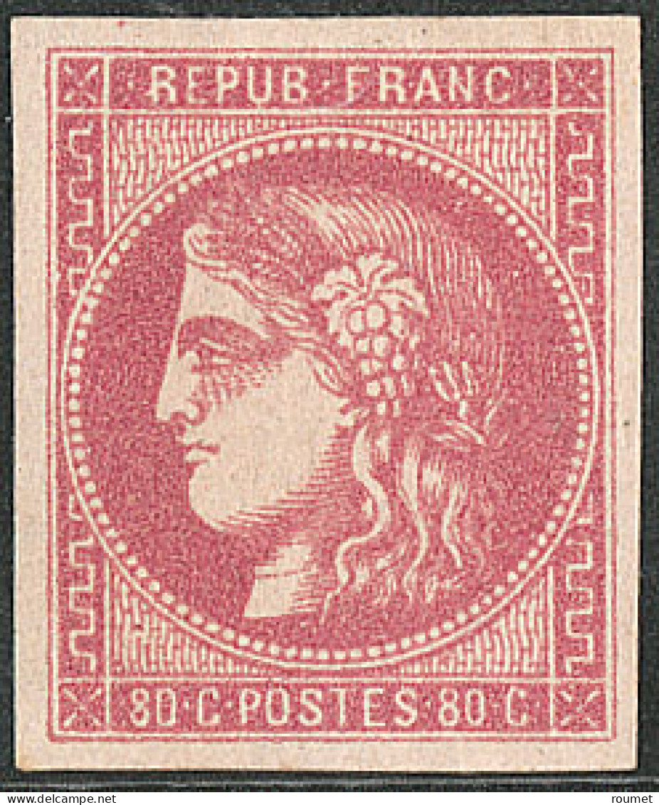 * No 49d, Groseille, Nuance Foncée, Jolie Pièce. - TB. - R - 1870 Ausgabe Bordeaux