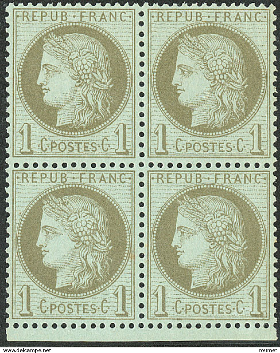 ** No 50, Bloc De Quatre (un Ex *), Très Frais. - TB - 1871-1875 Ceres