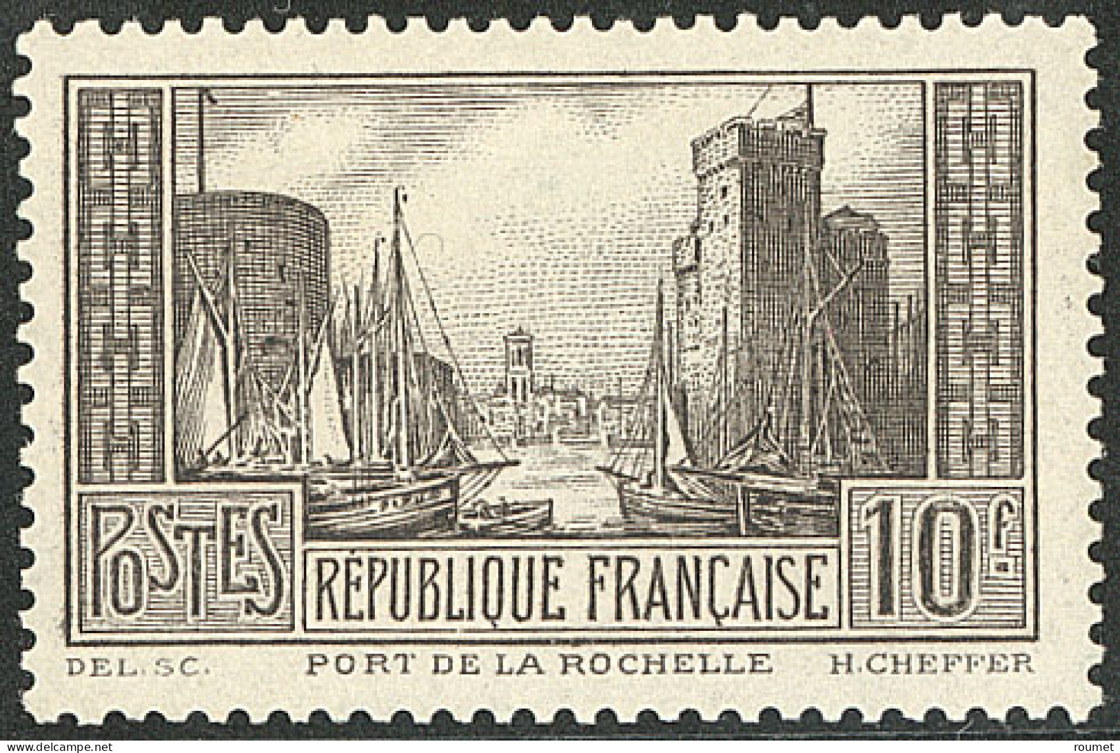 ** La Rochelle. Brun-noir. No 261B, Très Frais. - TB. - R - Autres & Non Classés