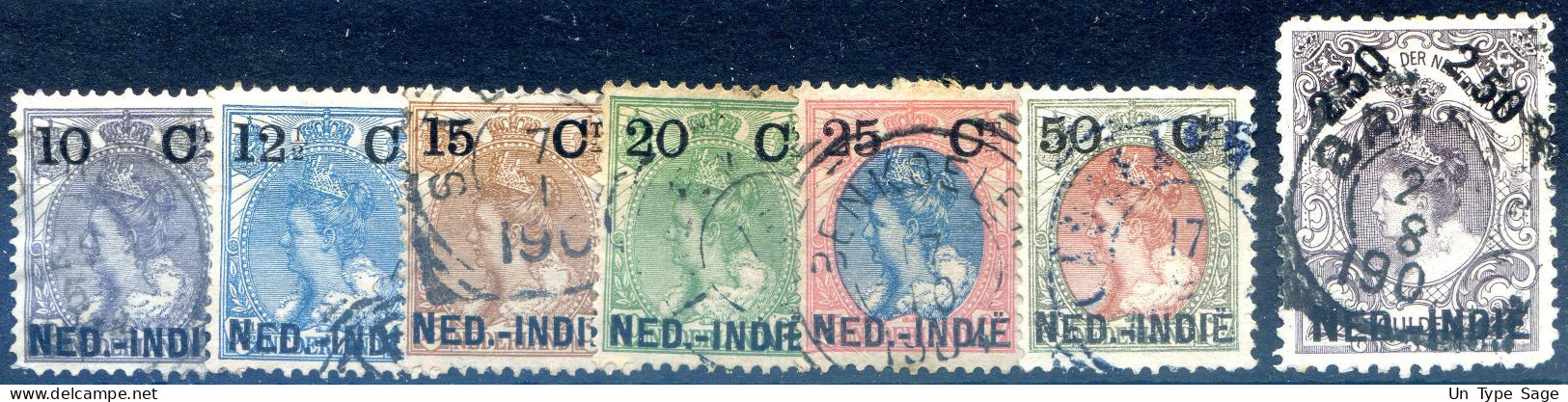 Indes Néerlandaises, Lot De 7 Timbres - (F334) - Niederländisch-Indien