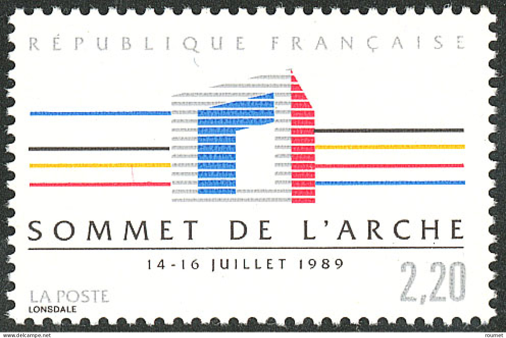 ** Sommet De L'Arche, Ligne Verte Omise. No 2600b, Superbe. - R - Altri & Non Classificati