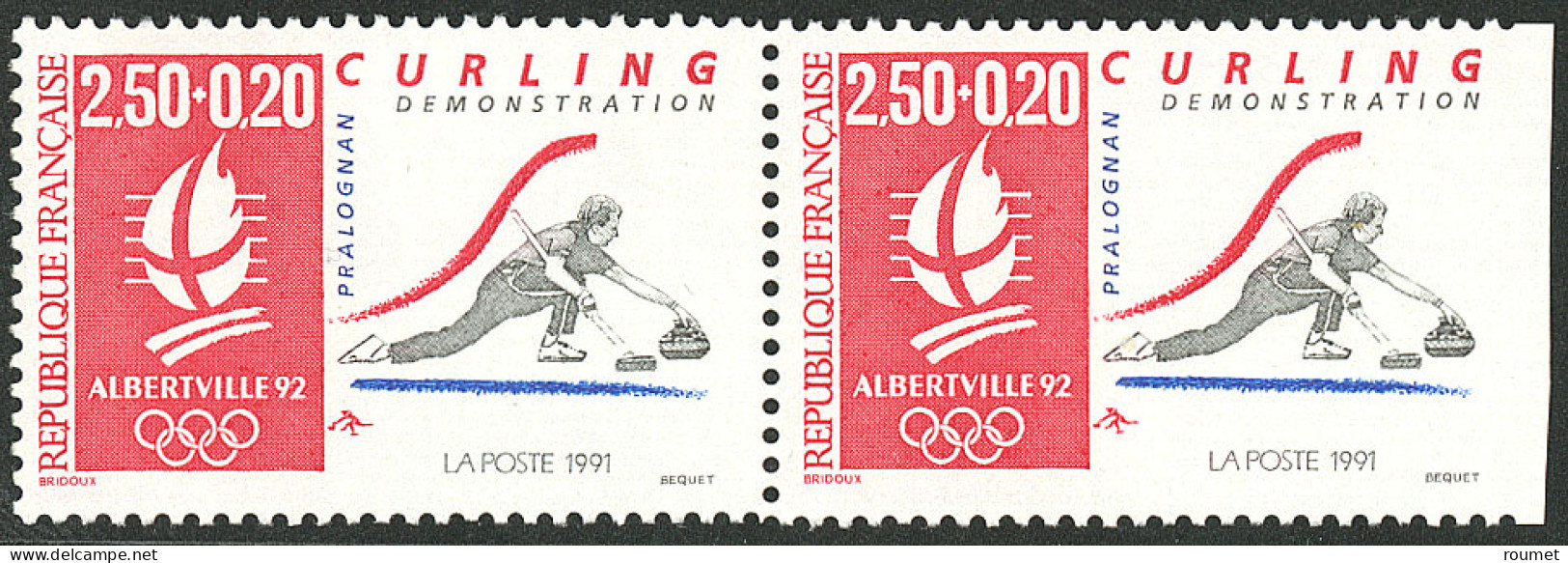 ** Curling, Dentelé 3 Côtés. No 2689b, En Paire Tenant à Normal. - TB (N°et Cote Spink-Maury : - Other & Unclassified