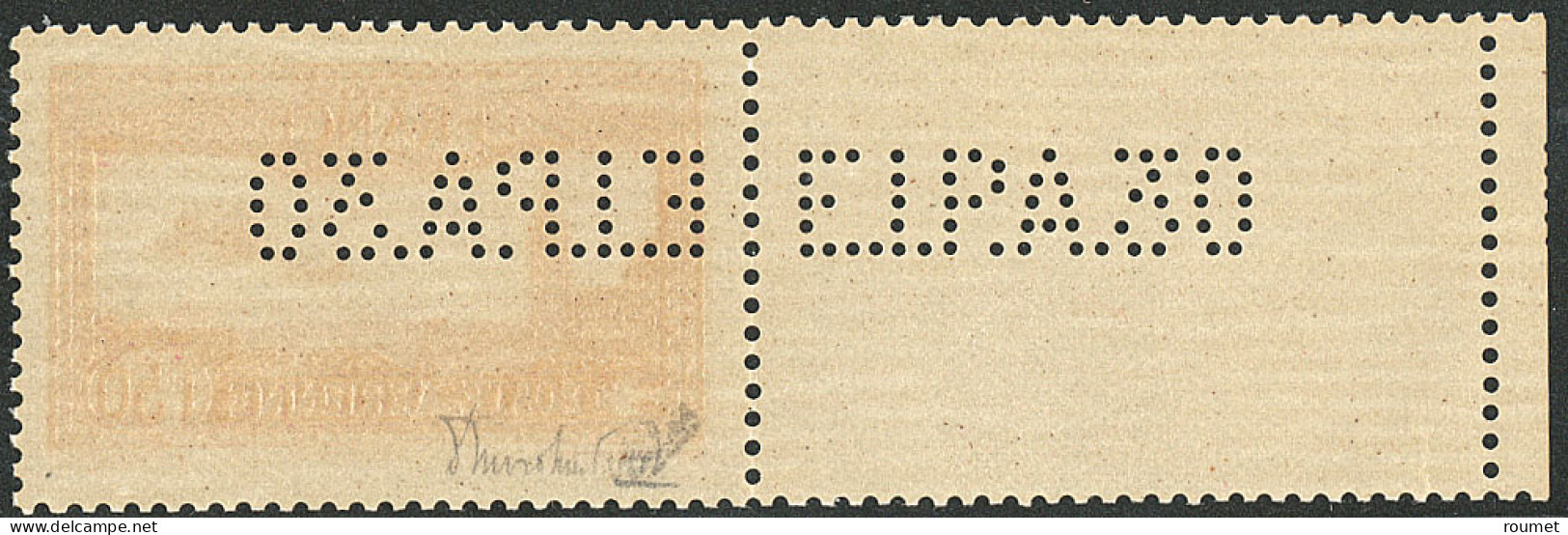 ** EIPA 30. No 6d, Bdf Avec Perforation Répétée, Très Frais. - TB. - R - Autres & Non Classés