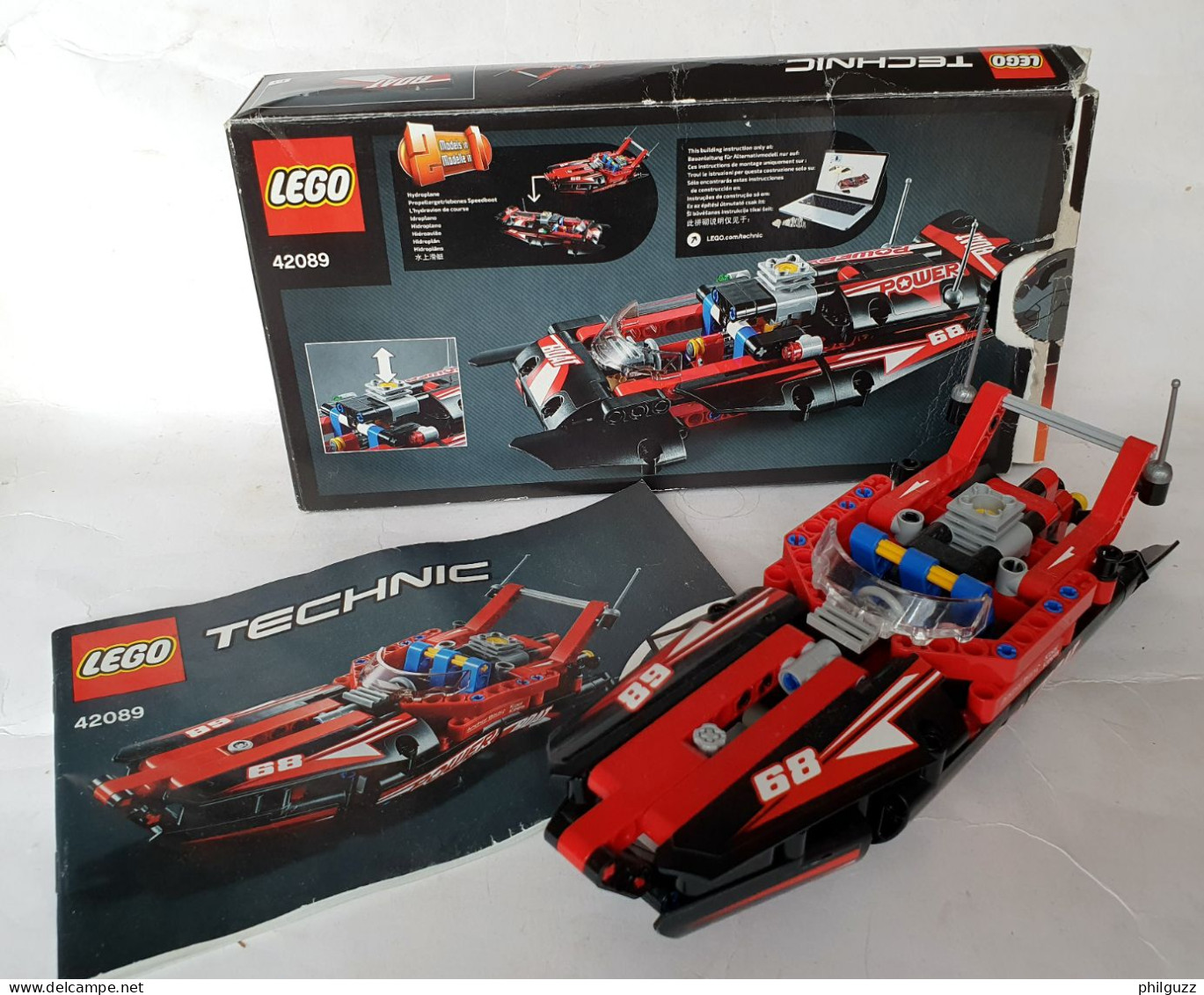 FIGURINE JOUET LEGO Technic BOITE 42089 BATEAU Avec Notice - Lego System