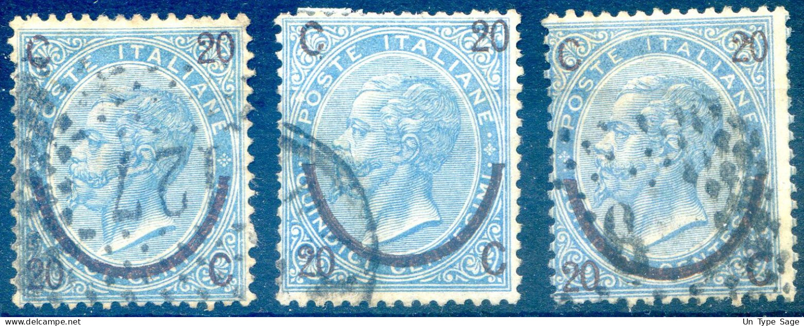 Italie N°22 Type I, II Et III - (F336) - Usados