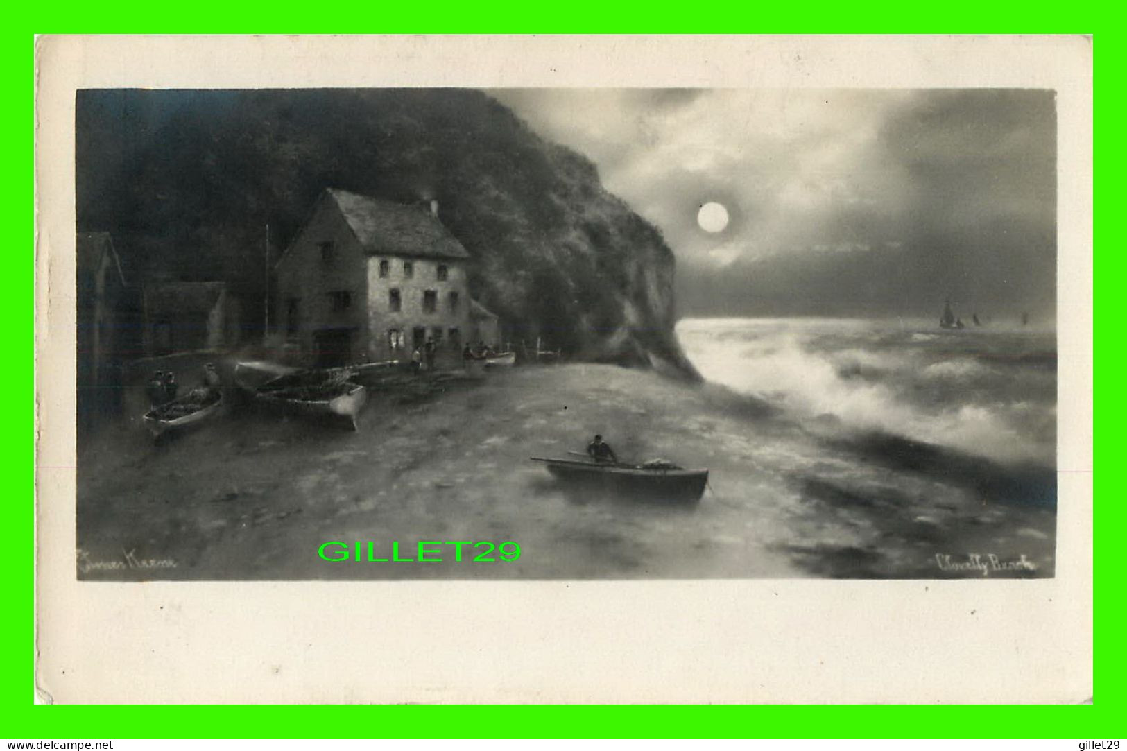 CLOVELLY, DEVON , UK - BEACH - CHIC SERIES - CHARLES WORCESTER & CO - - Clovelly