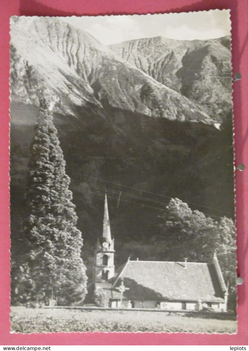 Visuel Très Peu Courant - 38 - Pays D'Oisans - Vallée Du Vénéon - Vénosc - L'église - 1956 - Vénosc