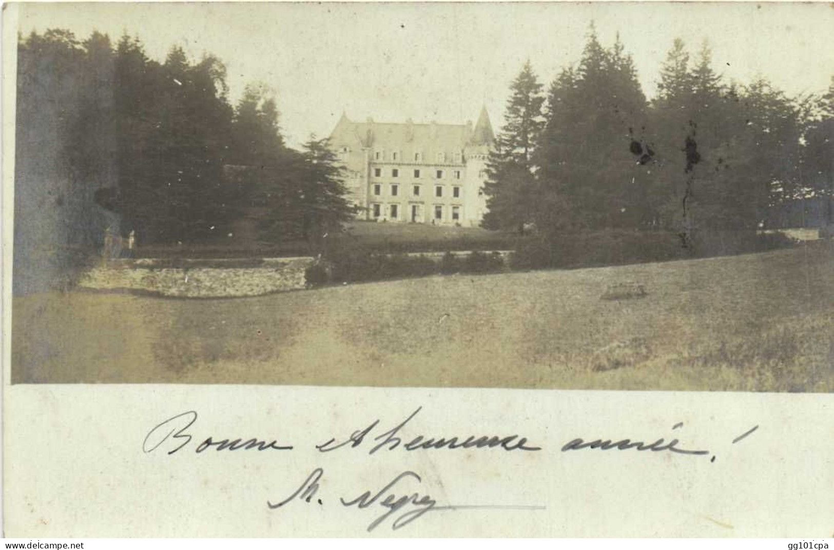 Cachet "Beyrouth Syrie 1906" Sur Blanc Cp Château (2 Scans) - Briefe U. Dokumente